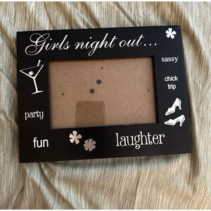 SIX TREES Black & White Girls Night Out Picture Frame One Size
